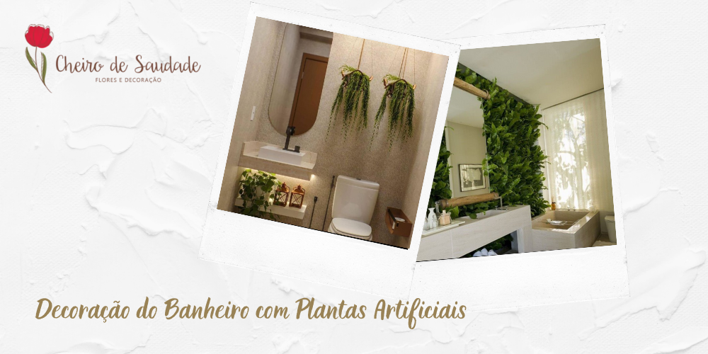 Como utilizar flores e plantas artificiais na decoração do banheiro ou  lavabo