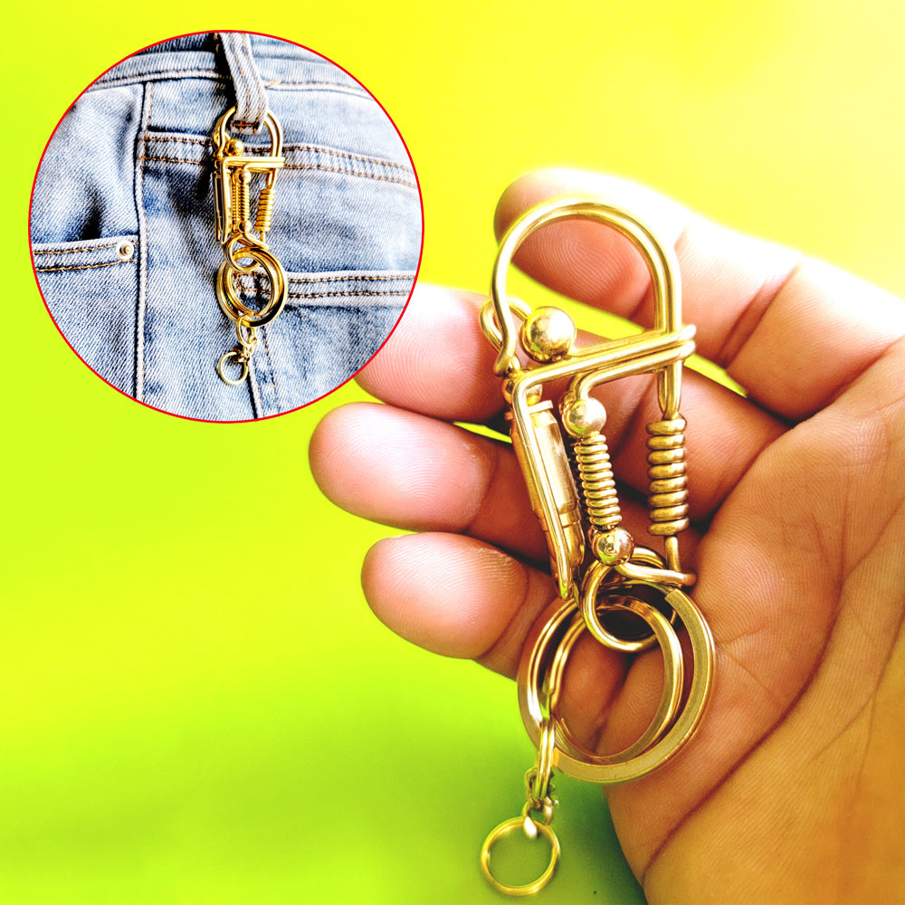 Brass Bullets Wire Keychain