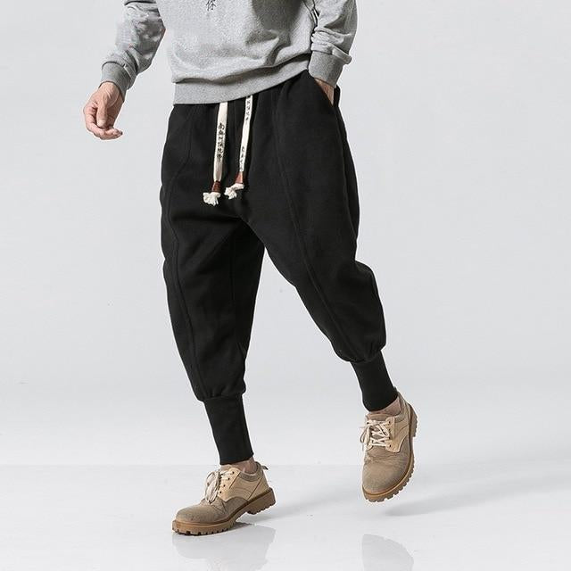 wool joggers mens