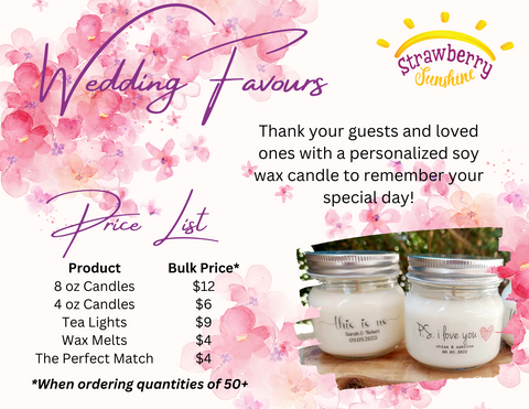 all natural candle wax soy wax candles custom candles wedding designs shower baby shower pricing bulk orders