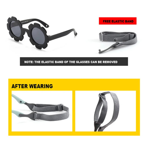 Polarized Newborn Baby Sunglasses With Strap