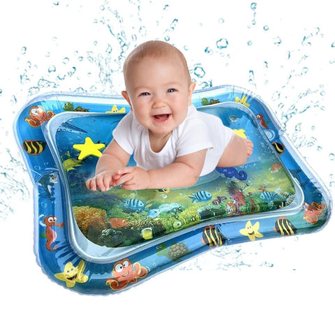 Baby Water Play Mat, Tummy Time Baby Water Mat, Premium Inflatable Splash Mat for Infants &amp; Toddlers, Early Development Activity Toys