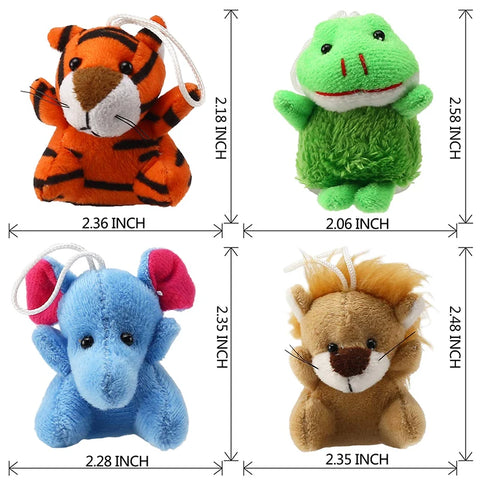 24pcs Mini Stuffed Animal Keychains PillowNap