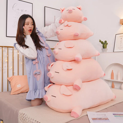 Big Pig Stuffed Animal PillowNap