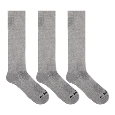 Scholl Flight Socks Compression Hosiery Black M9-12, 1 Count