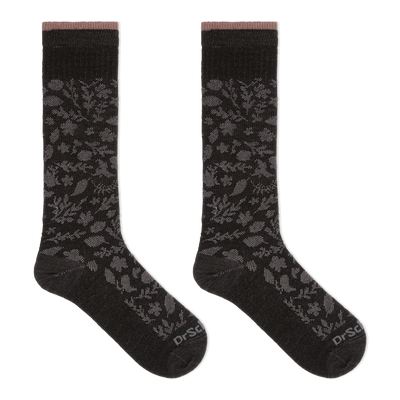 Scholl Flight Socks Compression Hosiery Black M9-12, 1 Count