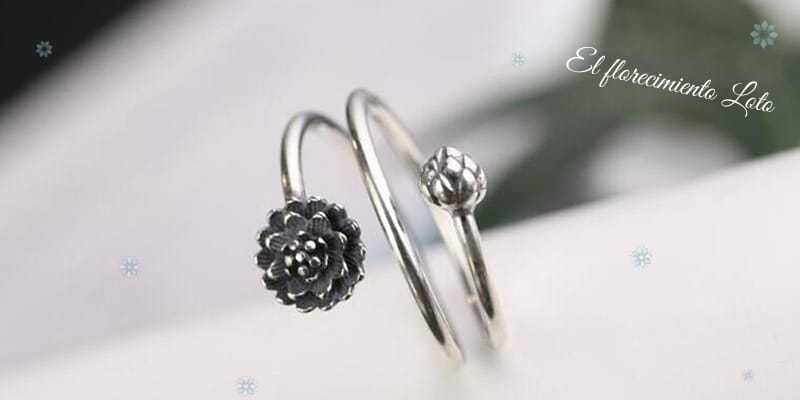 Anillo de flor de loto