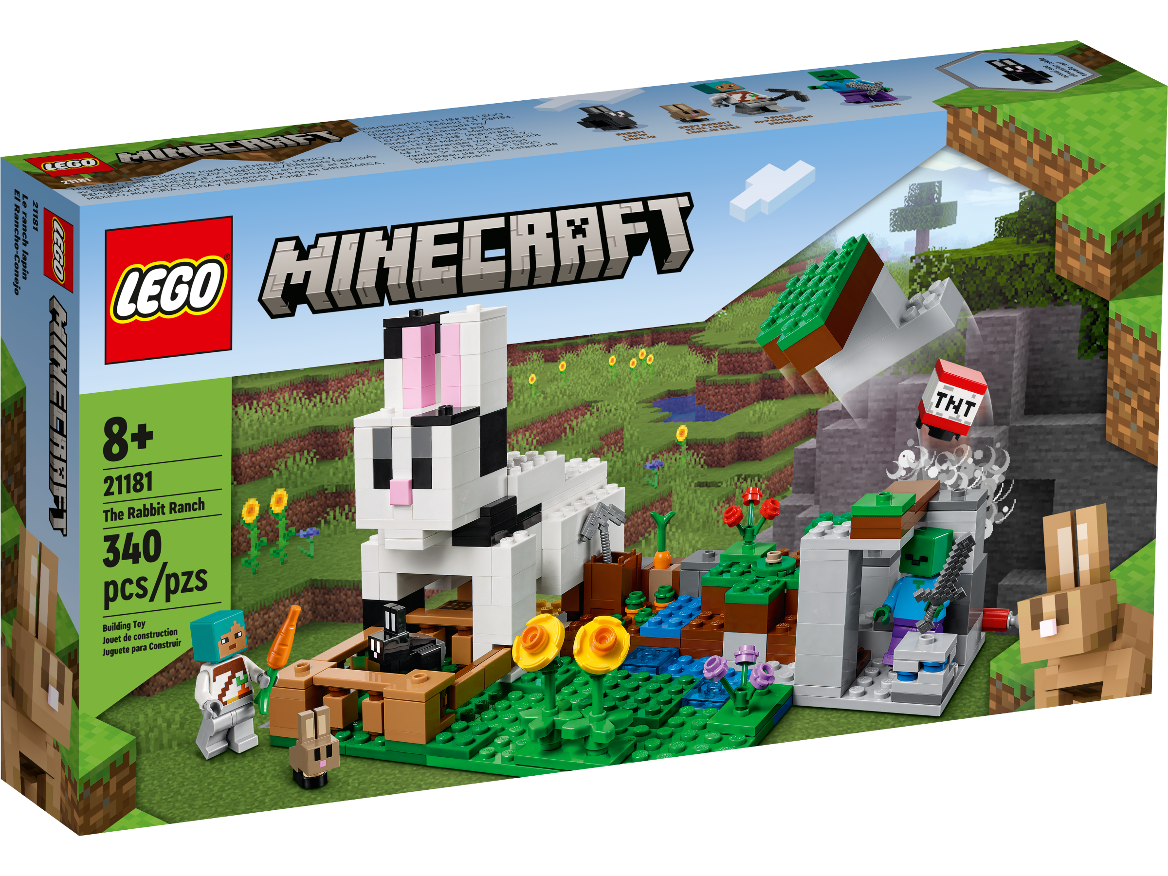 Image of LEGO Minecraft The Rabbit Ranch Building Set