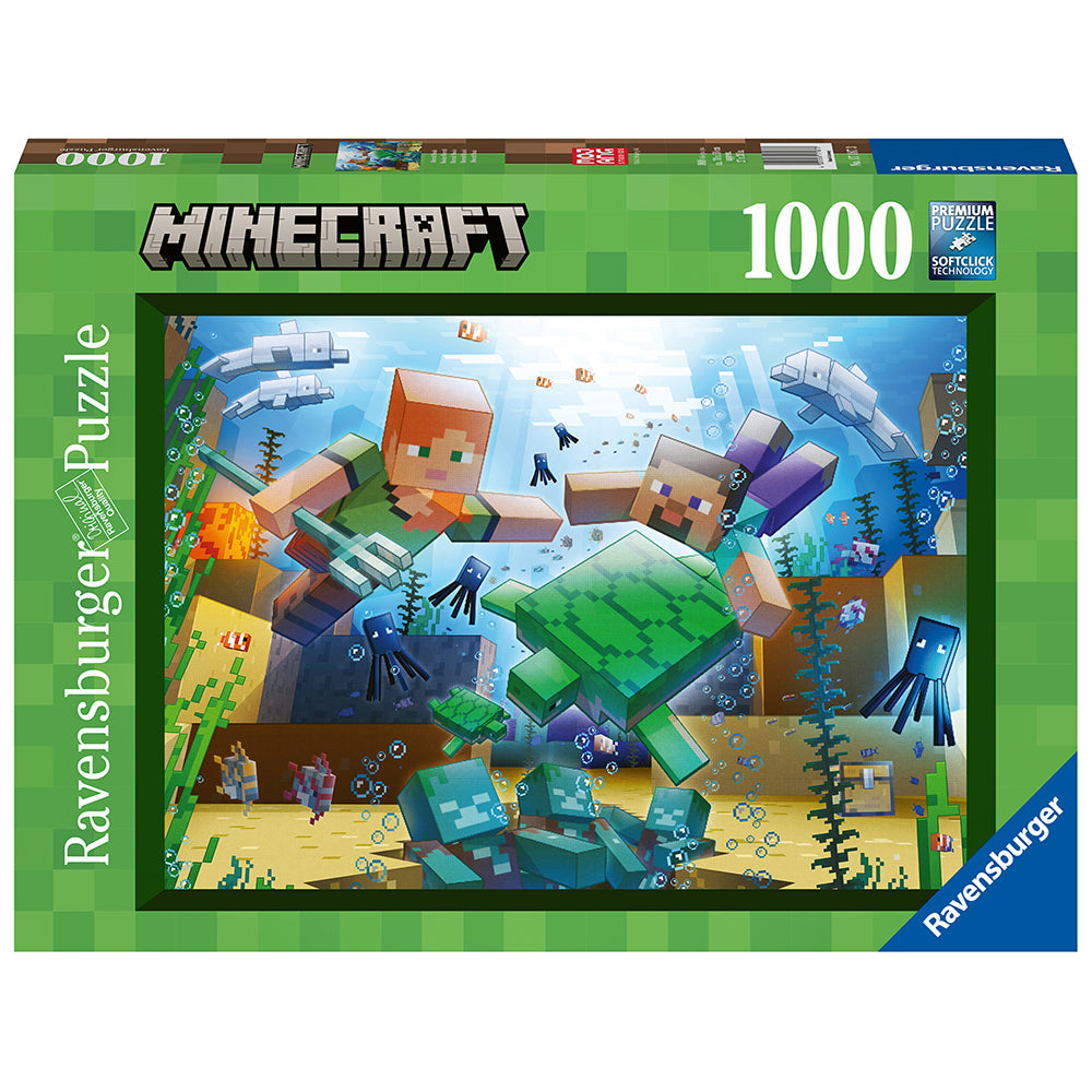 Image of Minecraft Mosaic 1000 Piece Puzzle