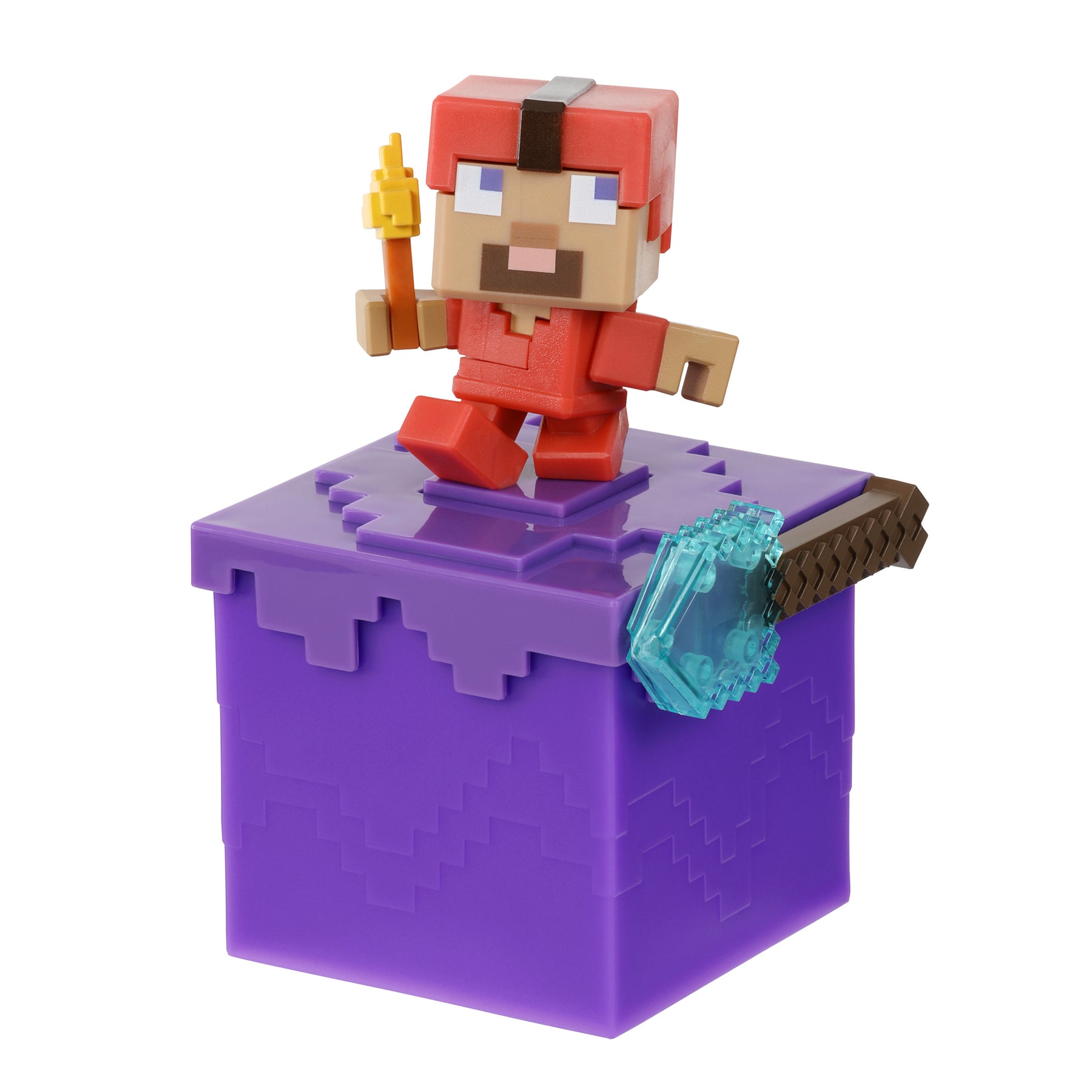 Treasure X Minecraft Series 4 The Nether Mystery Pack [1 RANDOM Mini  Figure, Look For Rare Treasures Like an Enchanted Sword & Lapis Lazuli!]