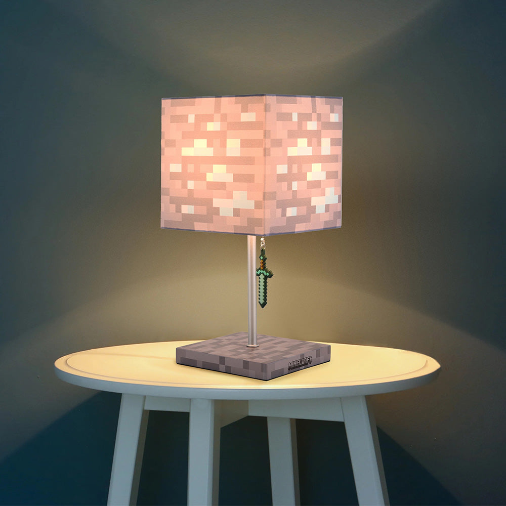 Image of Minecraft Diamond Ore Table Lamp - 14 Inch