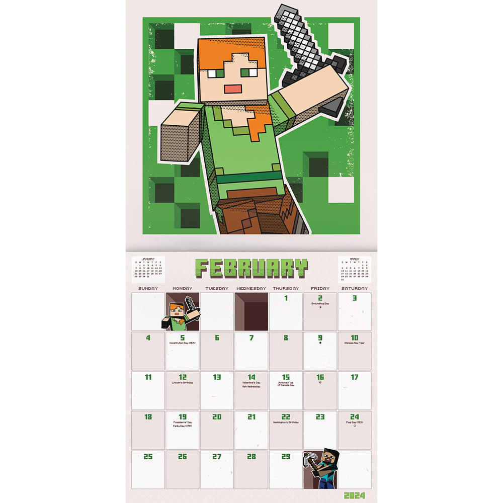 Minecraft Save a Slice Satin Gift Wrap