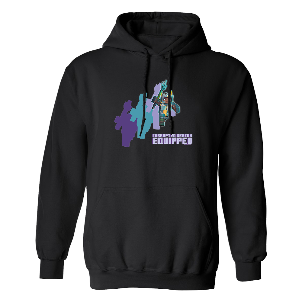 Image of Minecraft Dungeons Corrupted Beacon Equipped Hooded Sweatshirt