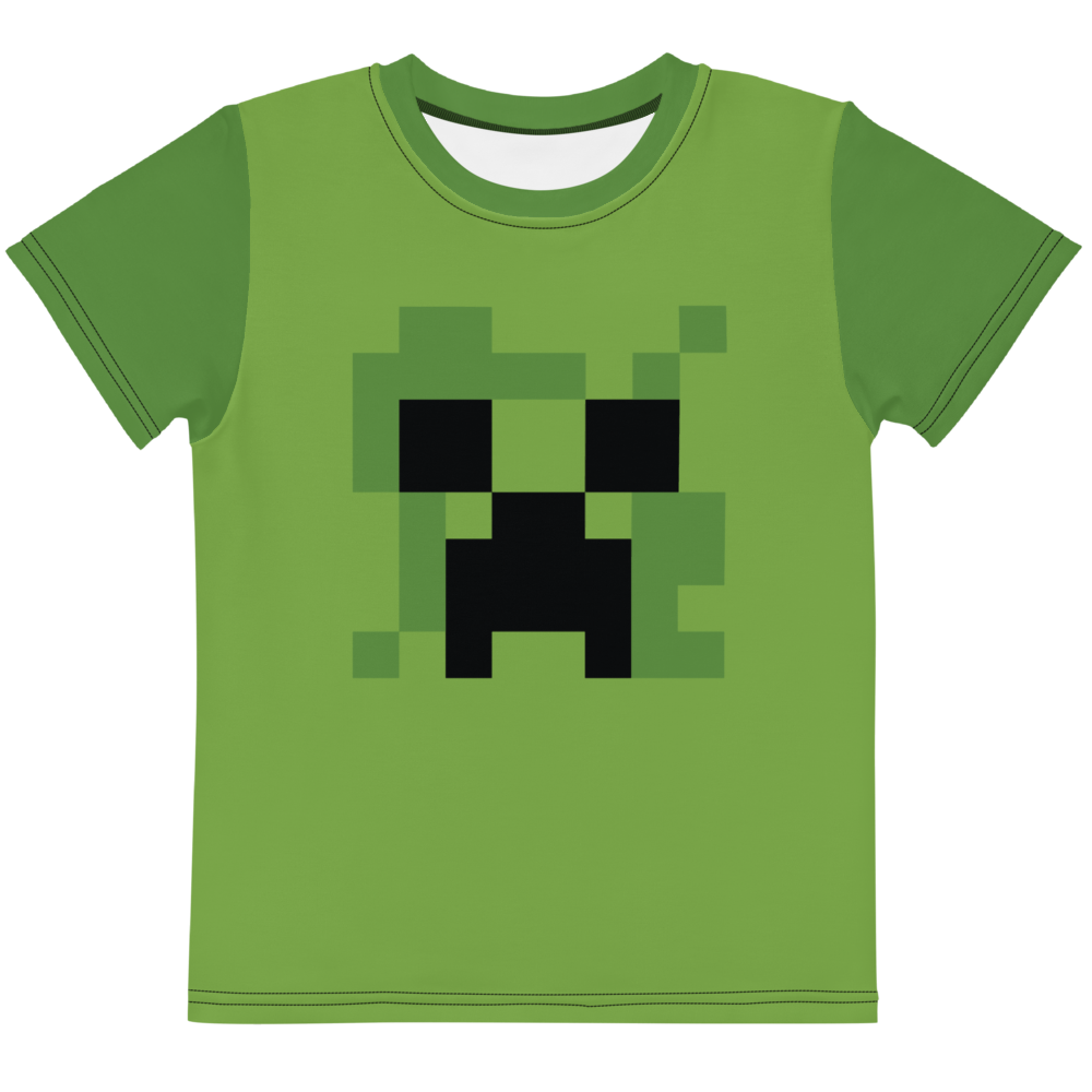Image of Minecraft Creeper Kids Short Sleeve T-Shirt