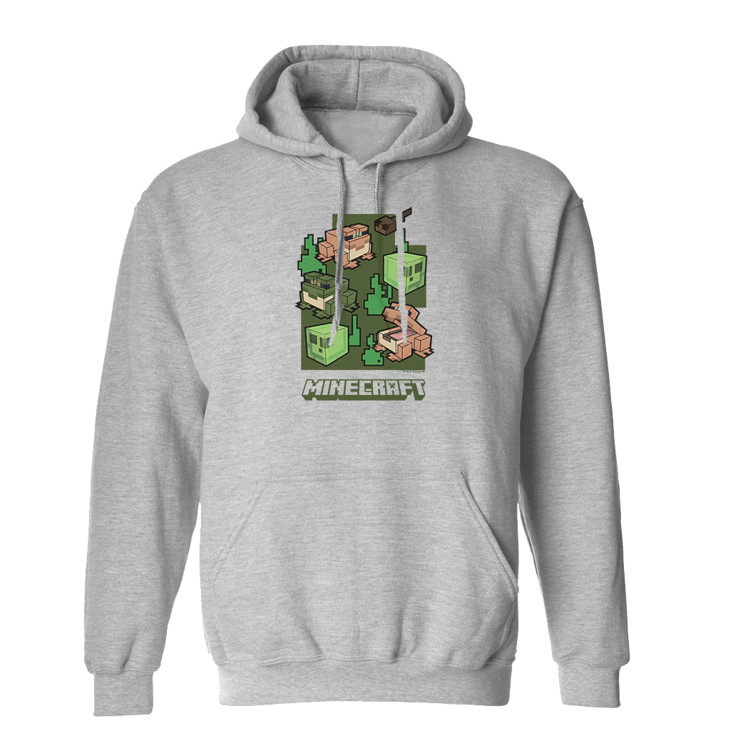 Image of Minecraft Frogs Fleece Hooded Sweatshirt