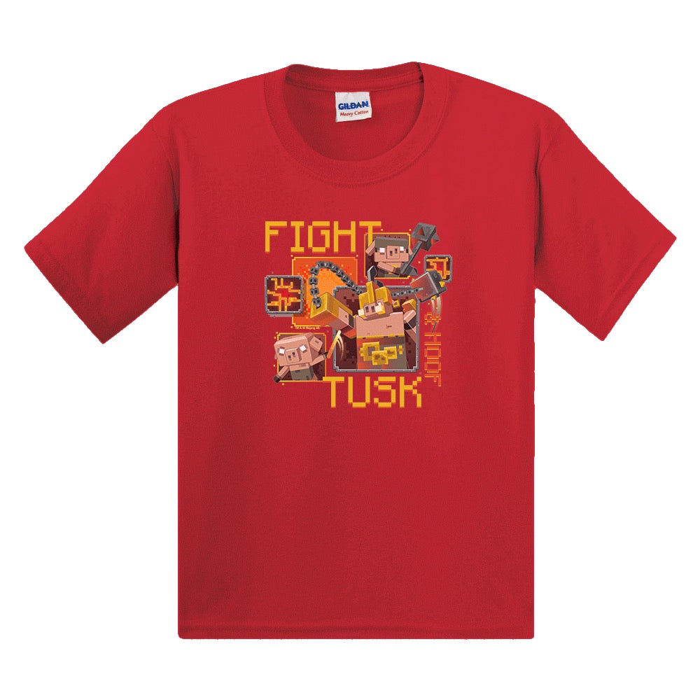 Image of Minecraft Legends Fight Tusk & Hoof Youth T-Shirt