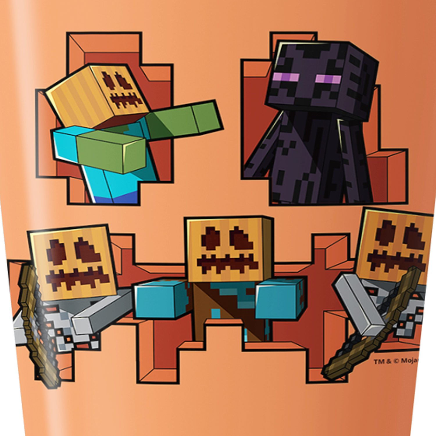 Minecraft - Tumbler, Glass (A.集合 ペアグラス 「MINECRAFT -マインクラフト-」) (USED)