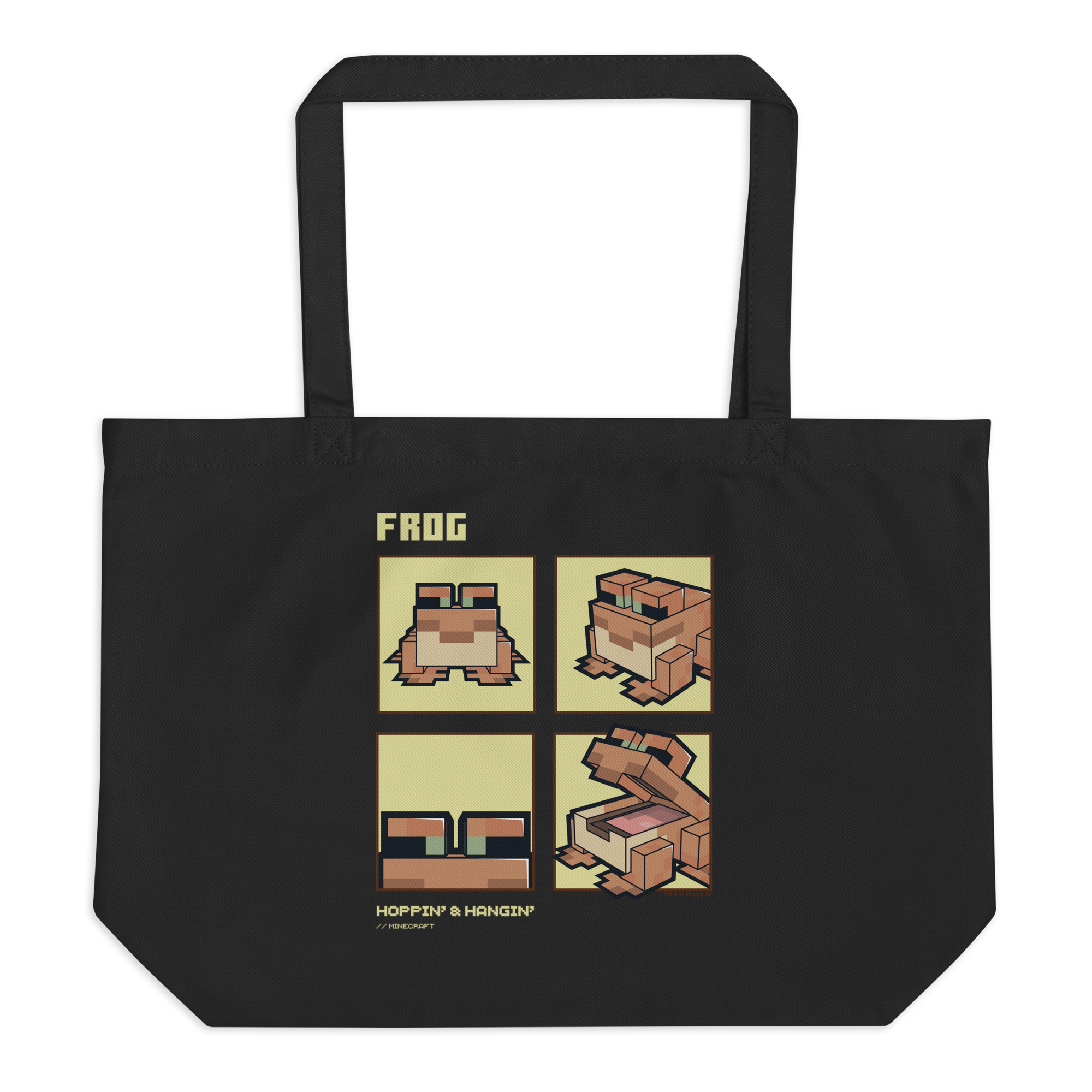 Image of Minecraft Frog Hoppin and Hangin Large Eco Tote