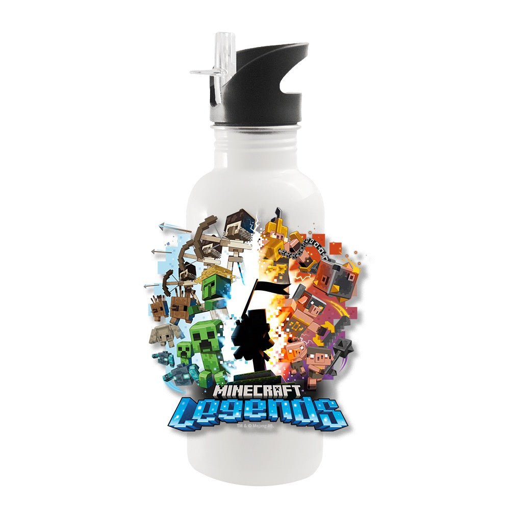 Minecraft Potions Pattern Screw Top Water Bottle in 2023