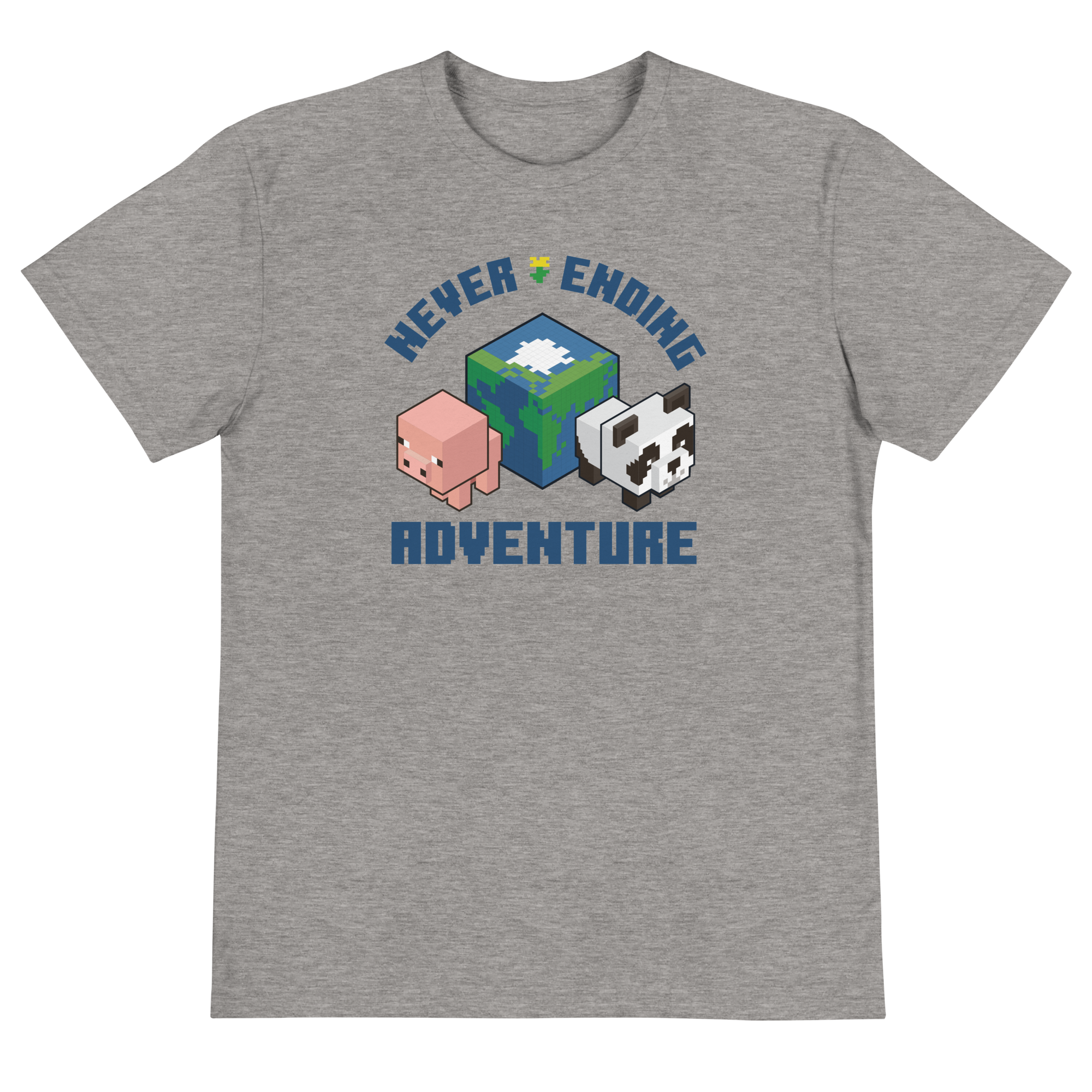 Image of Minecraft Never Ending Adventure Adult Short Sleeve T-Shirt