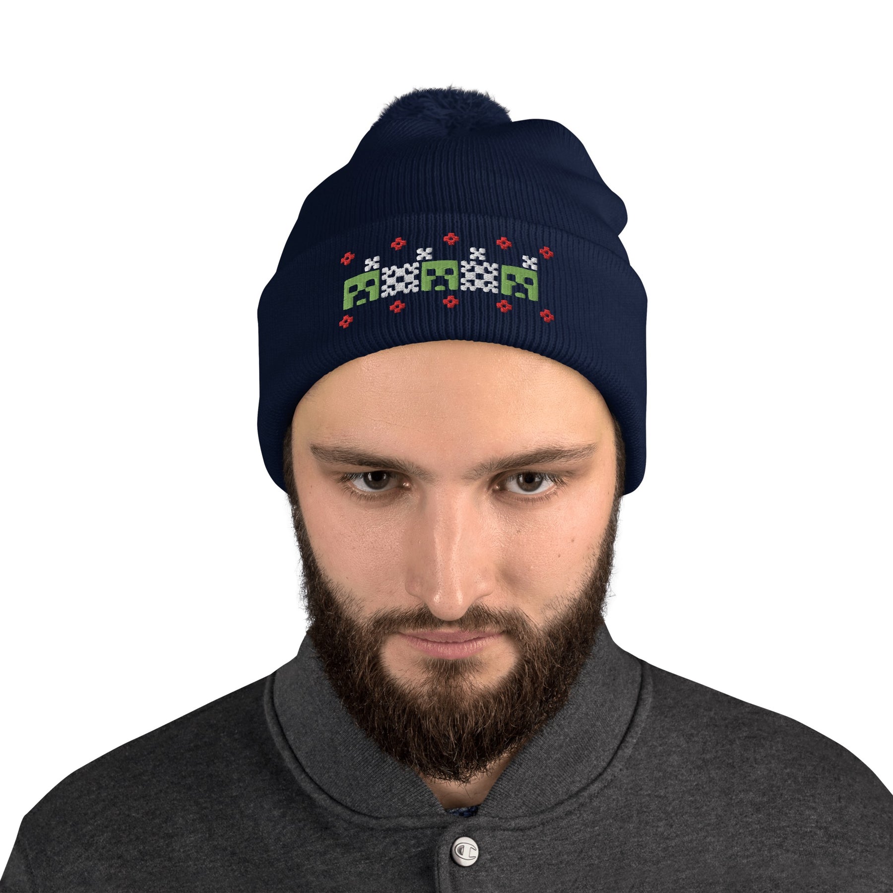 Minecraft Enderman Embroidered Beanie