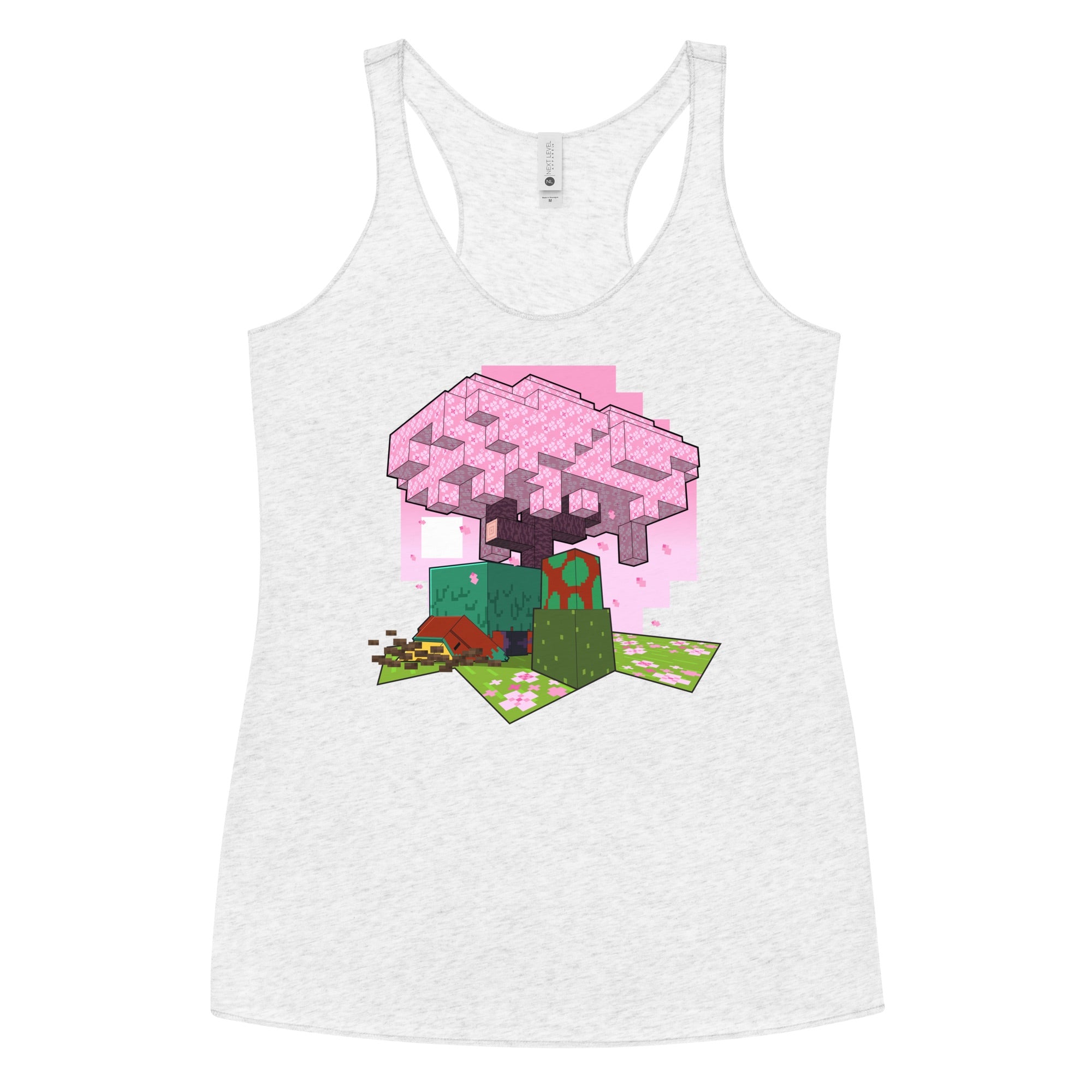 Image of Minecraft Trails & Tales Cherry Blossom Sniffer Women's Tank Top