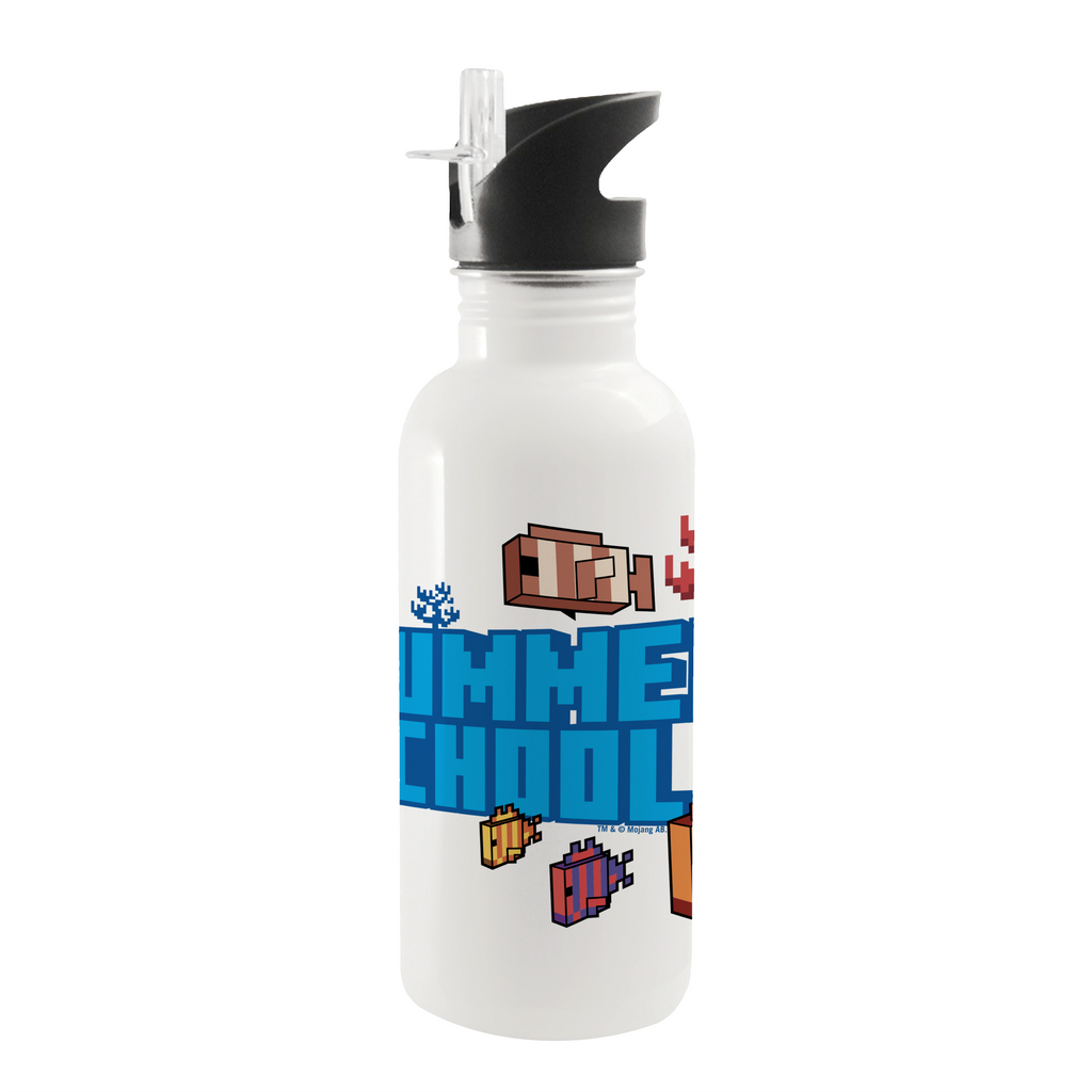 Minecraft - Stainless Steel Water Bottle - Grey Mob Characters - Video Game  Kids Water Bottle - 550ml on Vimeo