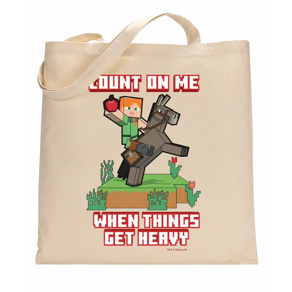 Image of Minecraft Count On Me Tote Bag