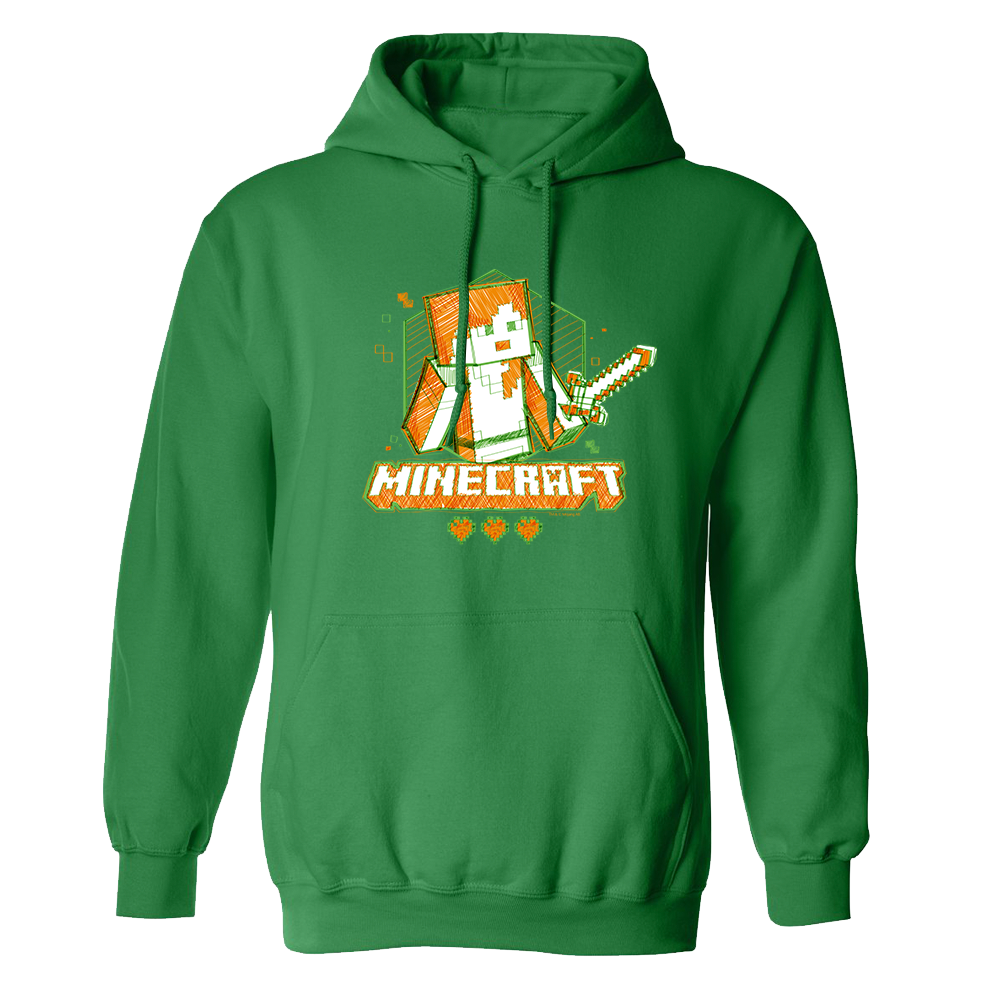 Image of Minecraft Acid Sketch Alex Pullover Hoodie