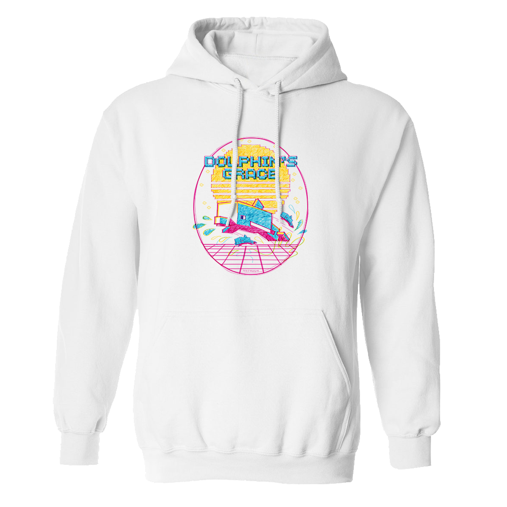 Image of Minecraft Acid Sketch Dolphin Pullover Hoodie