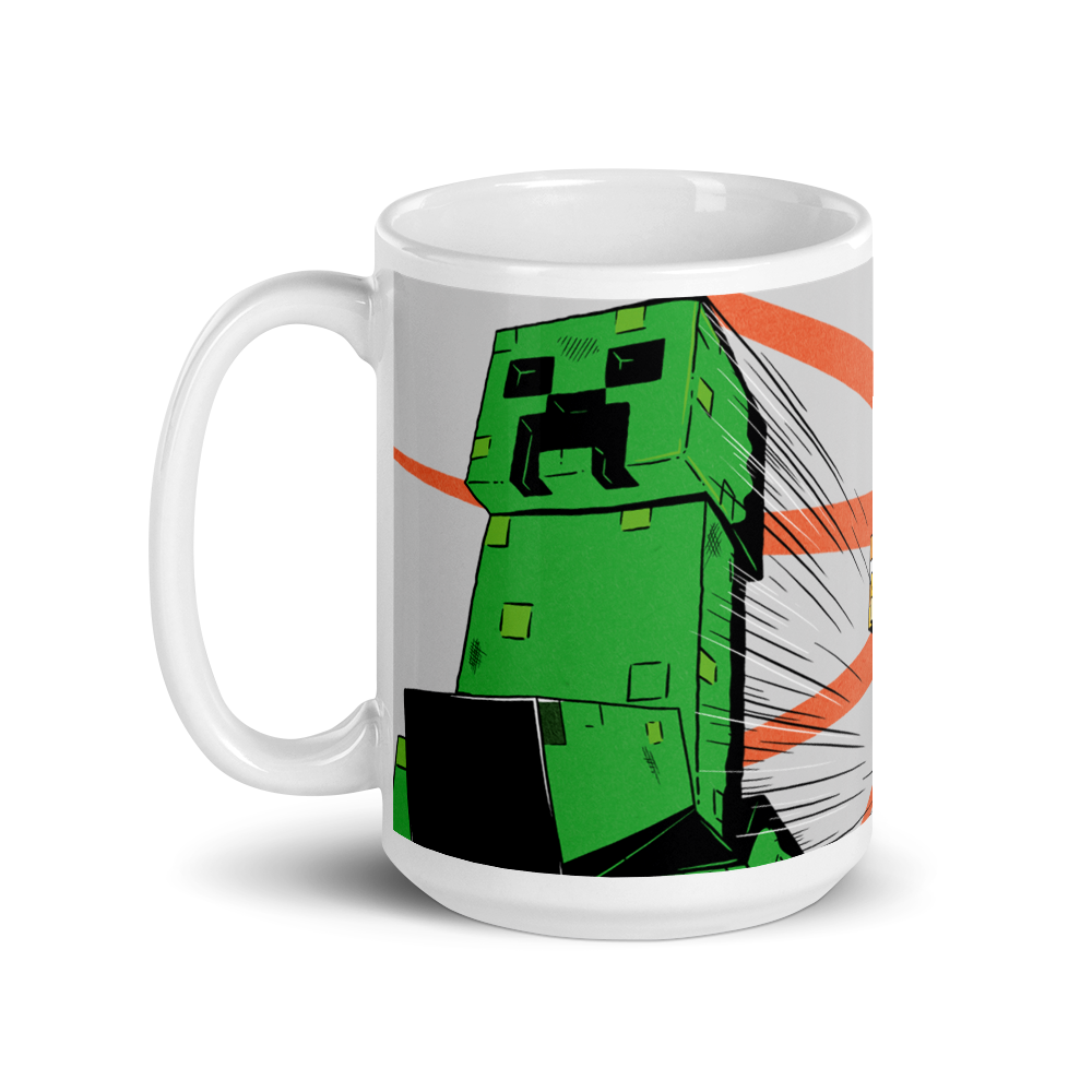 New Minecraft Creeper Face Ceramic Mug Coffee Cup