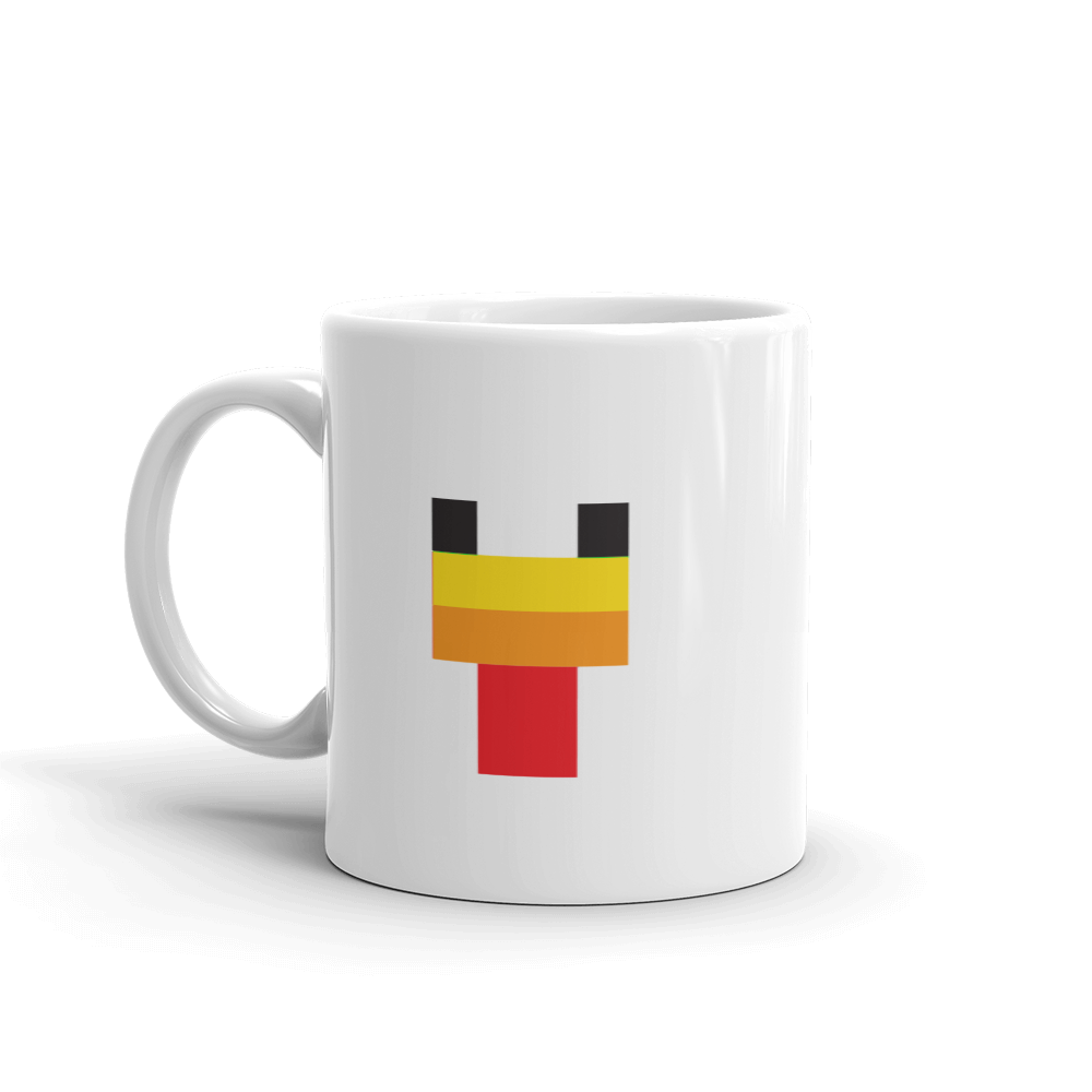 Image of Minecraft Chicken Face White Mug