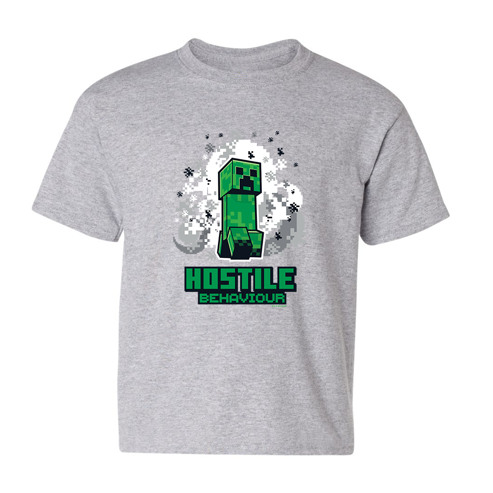 Image of Minecraft Jolly Mobs Hostile Behavior Kids Short Sleeve T-Shirt