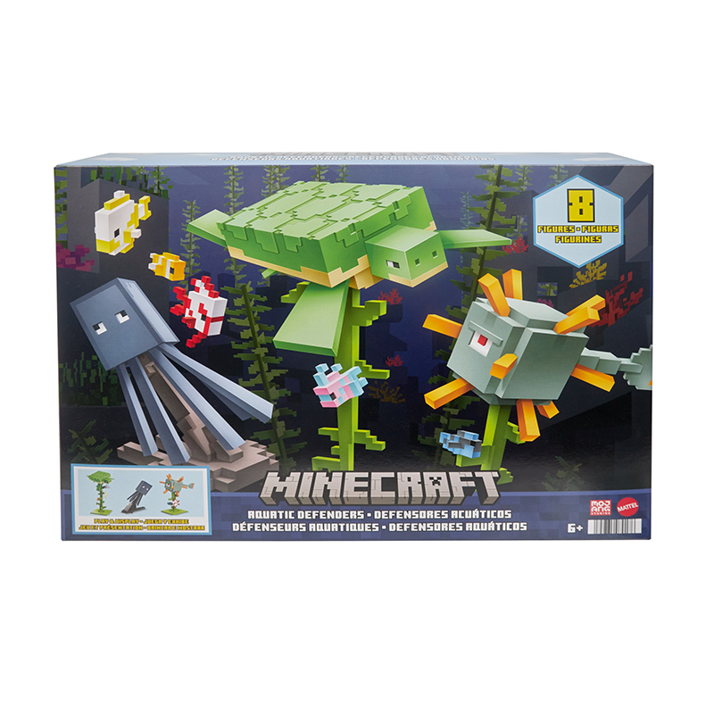 Image of Minecraft Mattel The Aquatic Defenders Adventure Pack - 3.25"