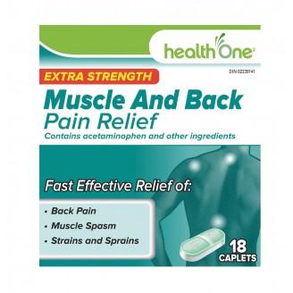 Health ONE extra strength muscle and back pain