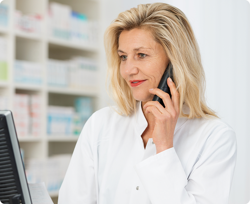photo of Pharmacist on the phone