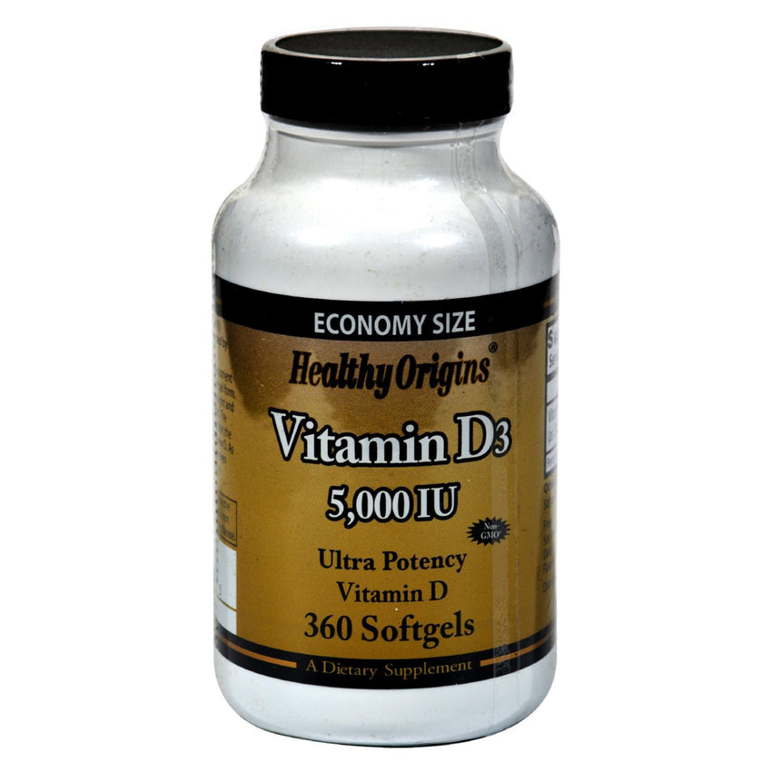 Healthy Origins Vitamin D3 - 5000 Iu - 360 Softgels