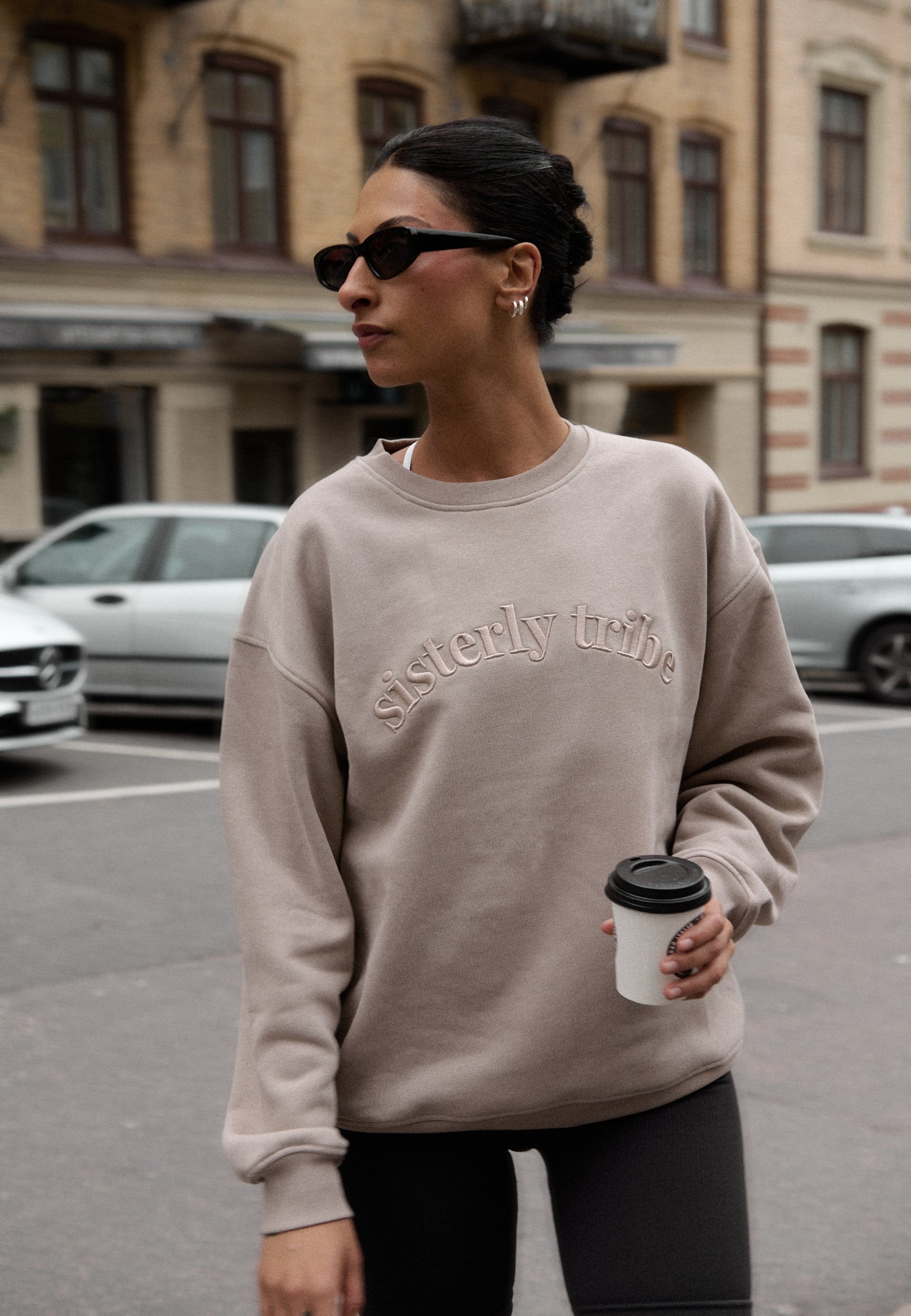 Sisterly Tribe Sweatshirt - Cappuccino