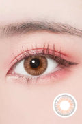 Lighly Pastel Peach Colored Contacts