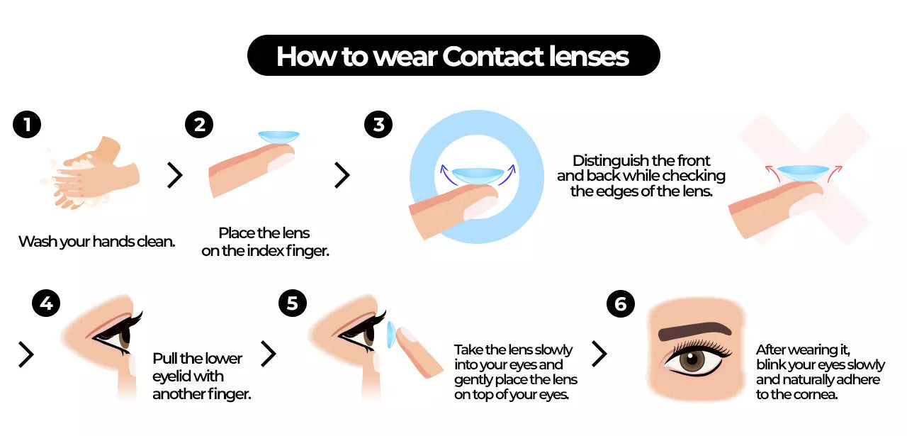 how to wear colored contacts