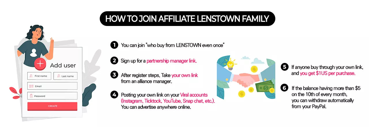 How to join affiliate Lenstown Family