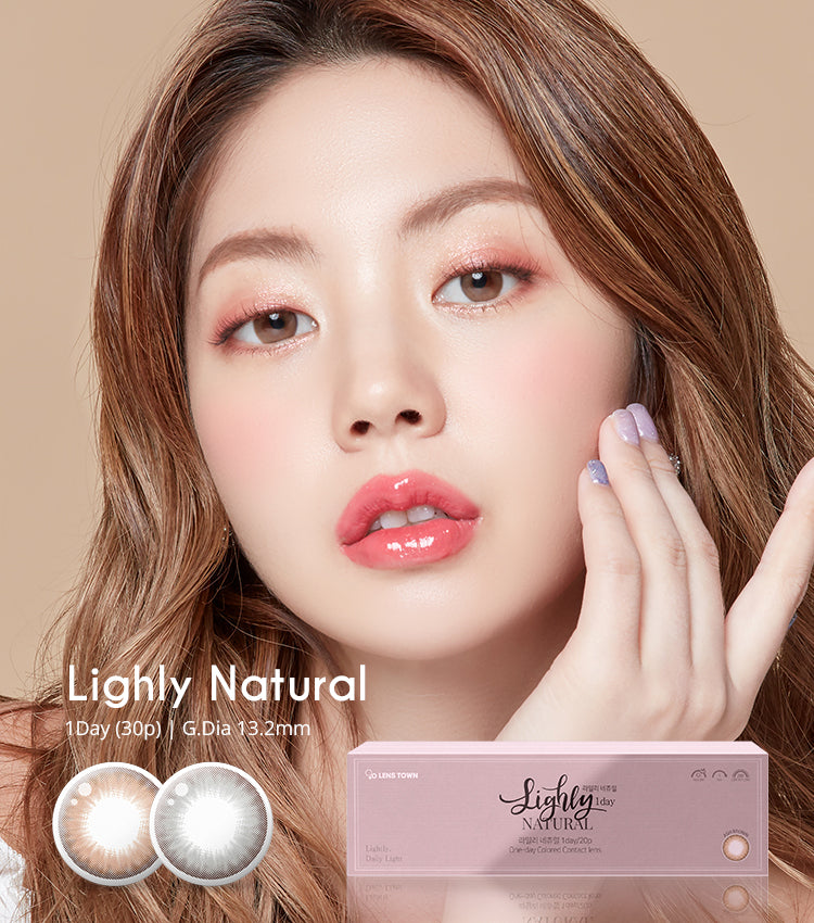 lighly natural color contact lens