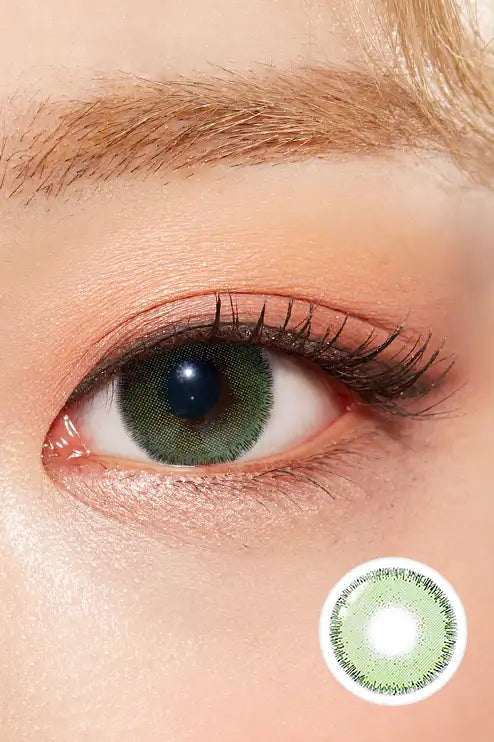 Ginger Green Contact Lenses(12 months wear)  Green contacts lenses, Green  contacts, Contact lenses colored