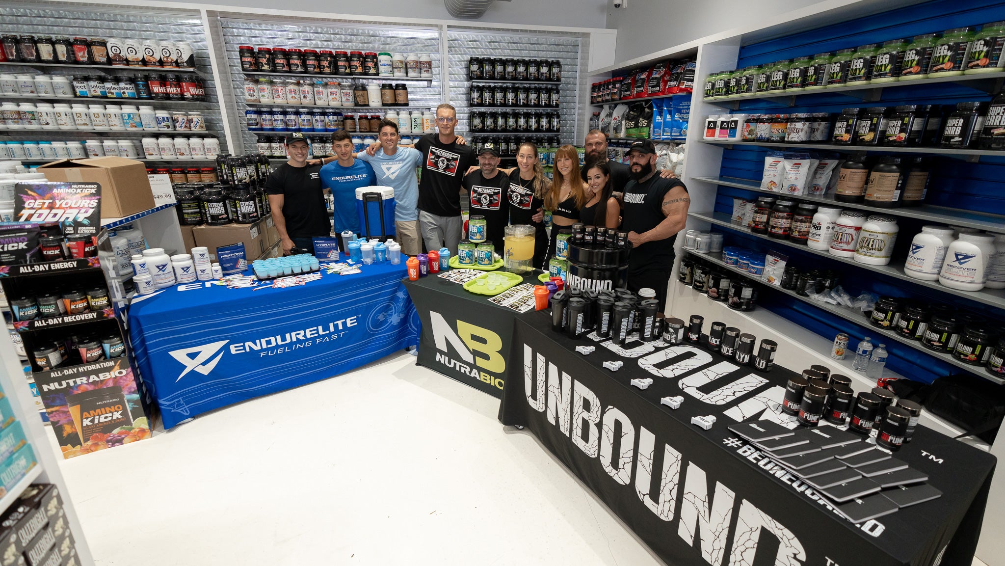 Nutrabio, EndurElite, and UNBOUND Team at Natural Body Inc.