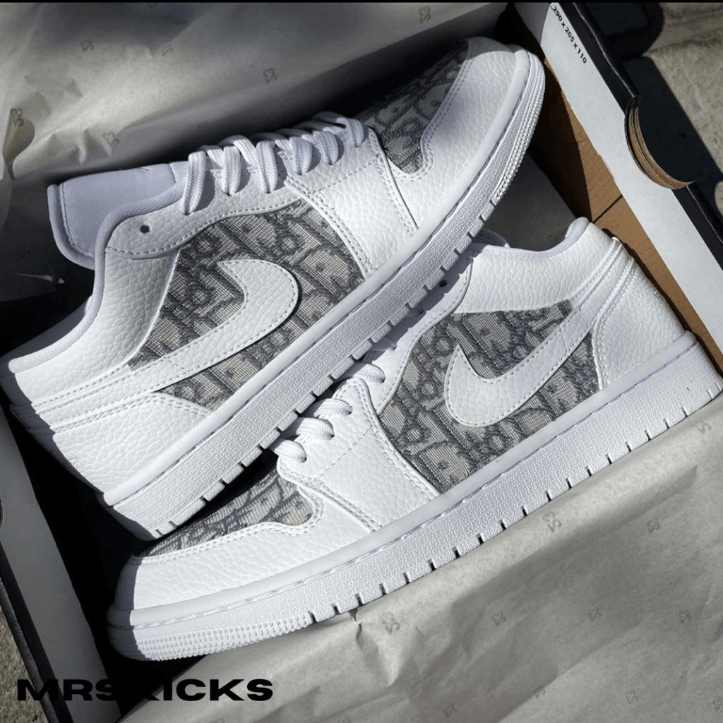 Custom White Lv Jordan 1  Shop customised jordans – Mrskicks