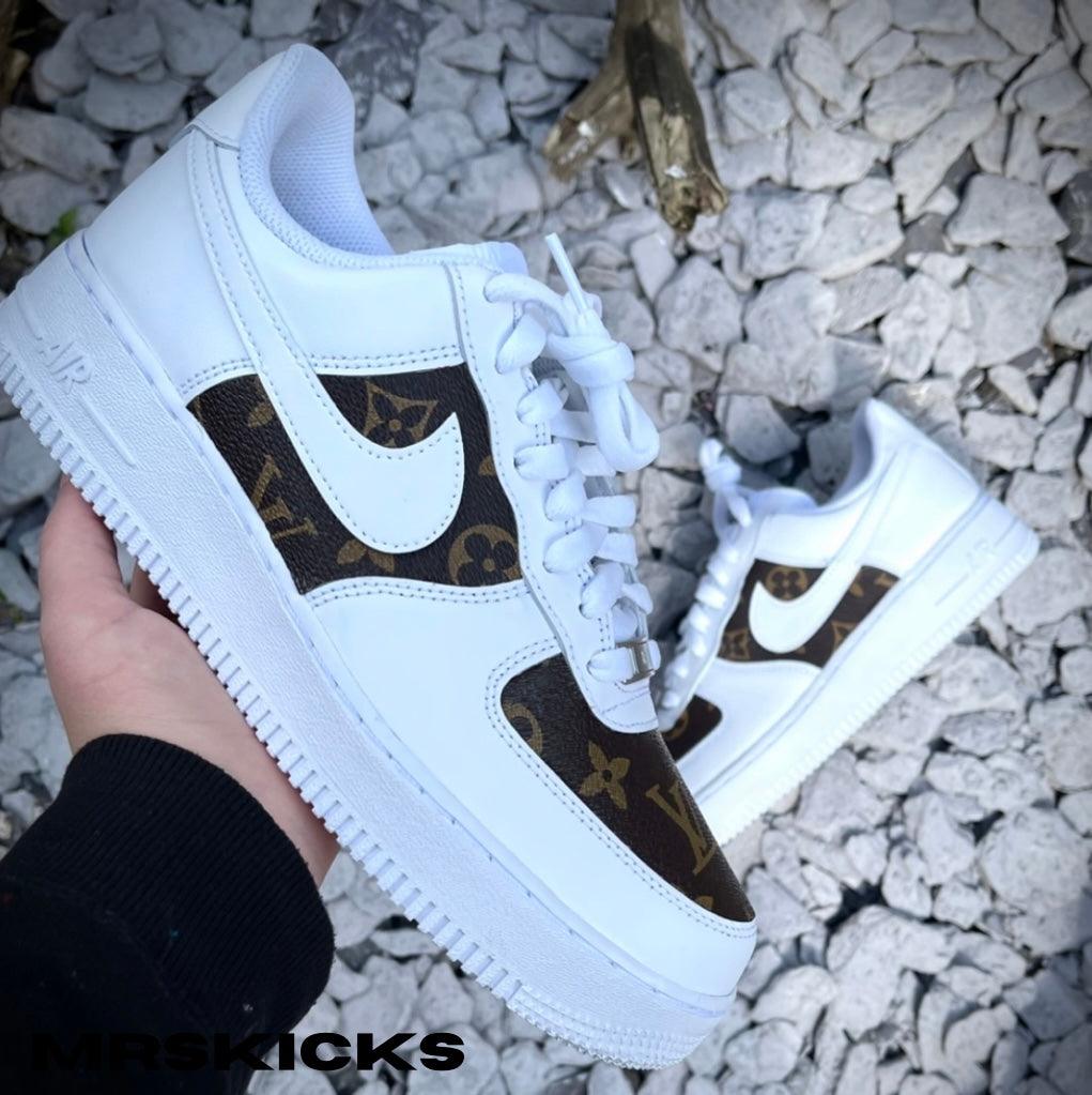 Air Force 1 White & Blue Gucci AF1 - Dripside Customs UK