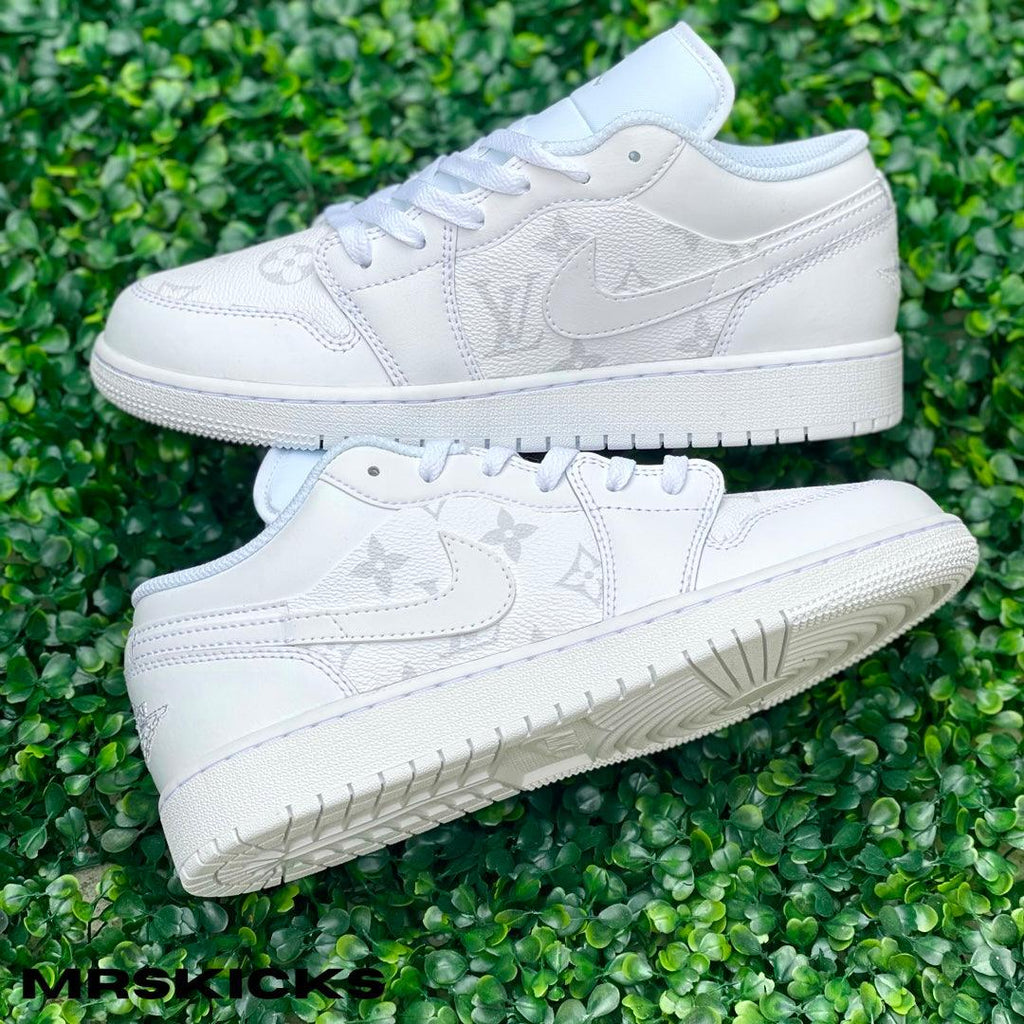 Custom White Lv Jordan 1  Shop customised jordans – Mrskicks