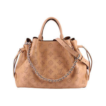 LOUIS VUITTON Bella Mahina Calf Leather Tote Shoulder Bag Cream