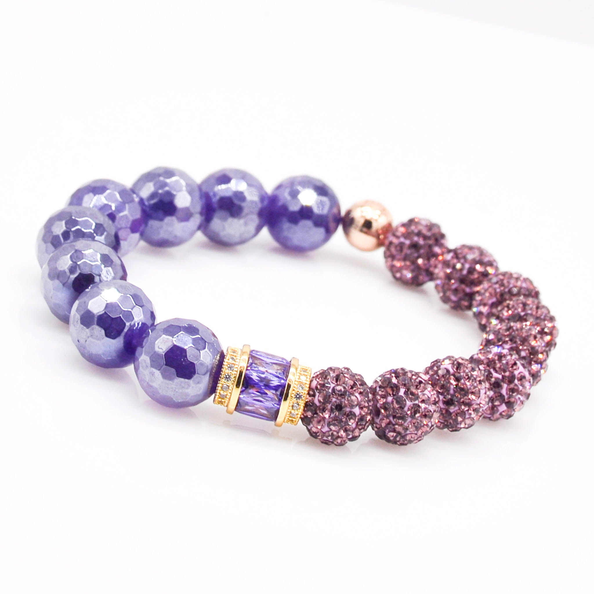 Purple Beaded Bracelets w/ Charms – Creatively Yours by Holly & Bre