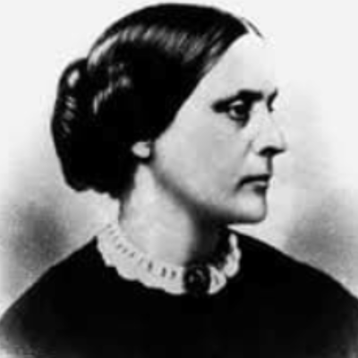 Portrait of Susan B. Anthony, prominent suffragist and women's rights activist